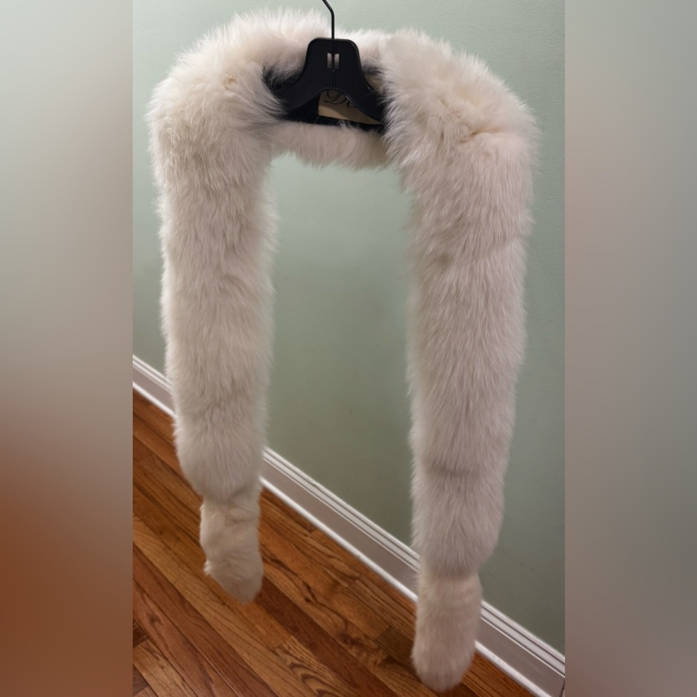 Real Fox Fur Wrap Shawl